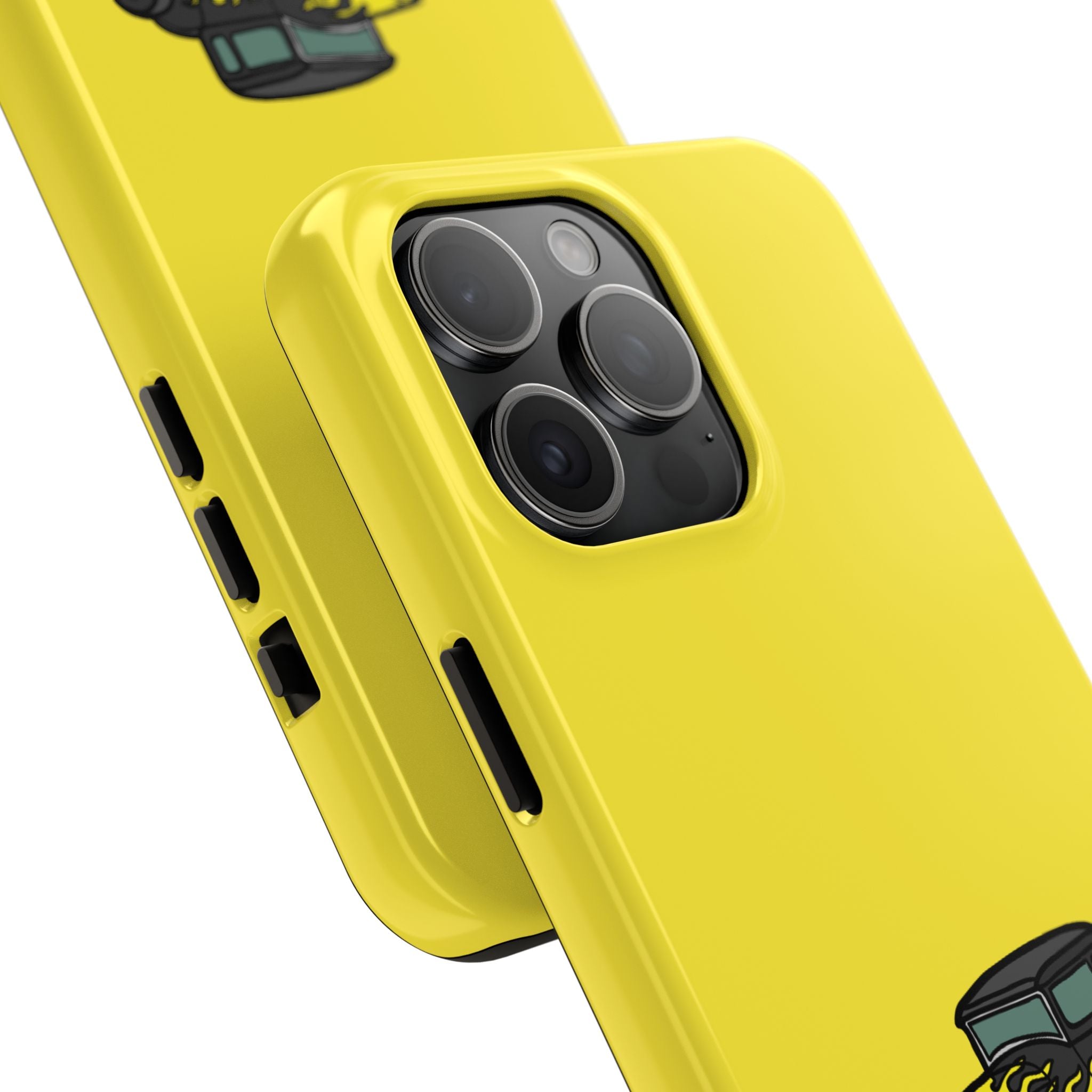 Yellow Classic Car Phone Case — Retro Vintage Auto Protective Cover