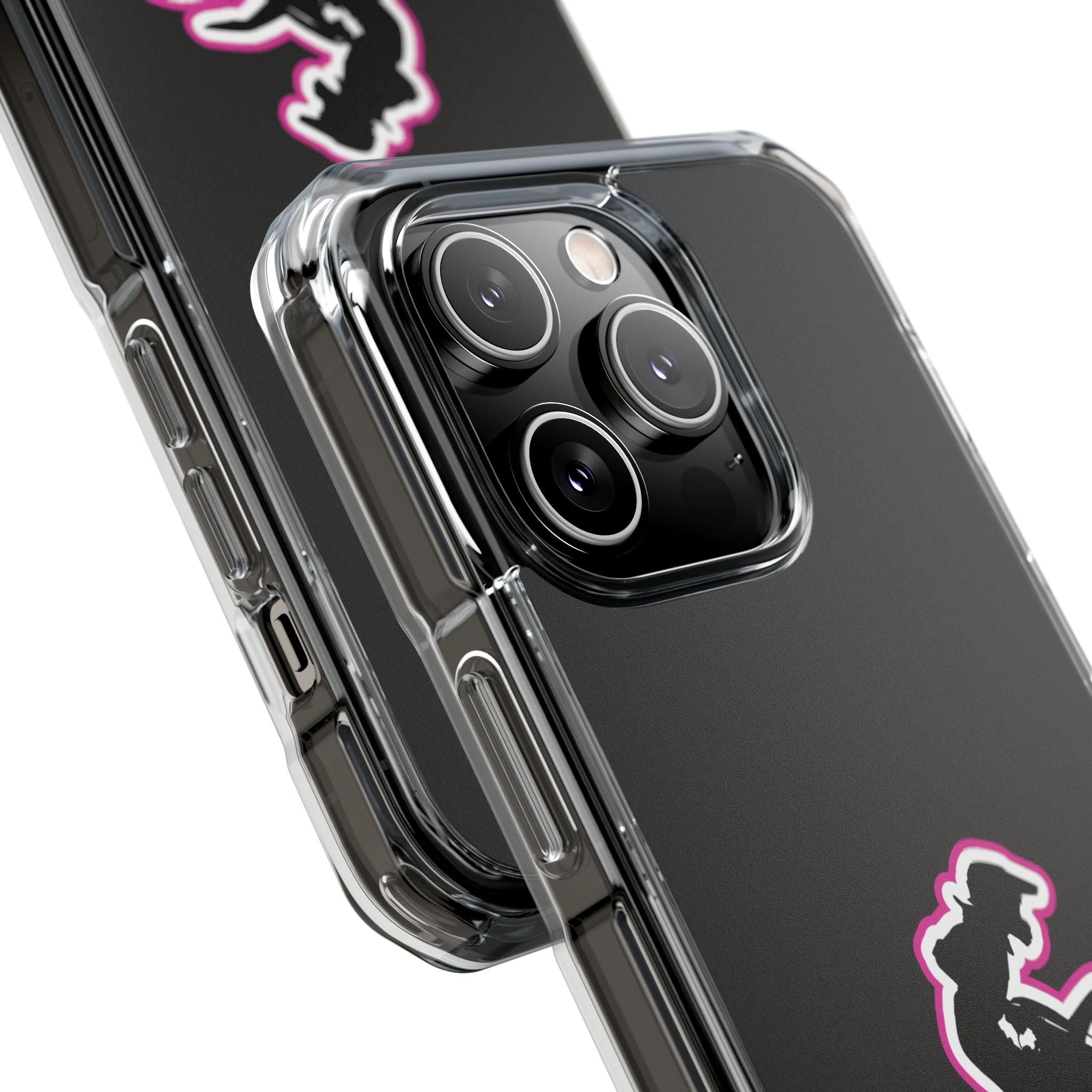Pink Dirt Bike Magnetic Clear Impact Case