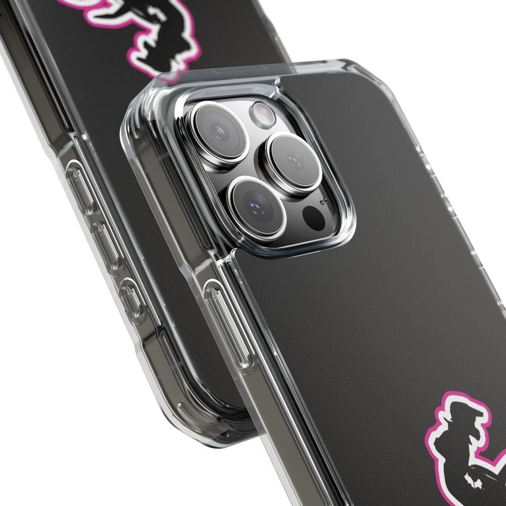 Pink Dirt Bike Magnetic Clear Impact Case
