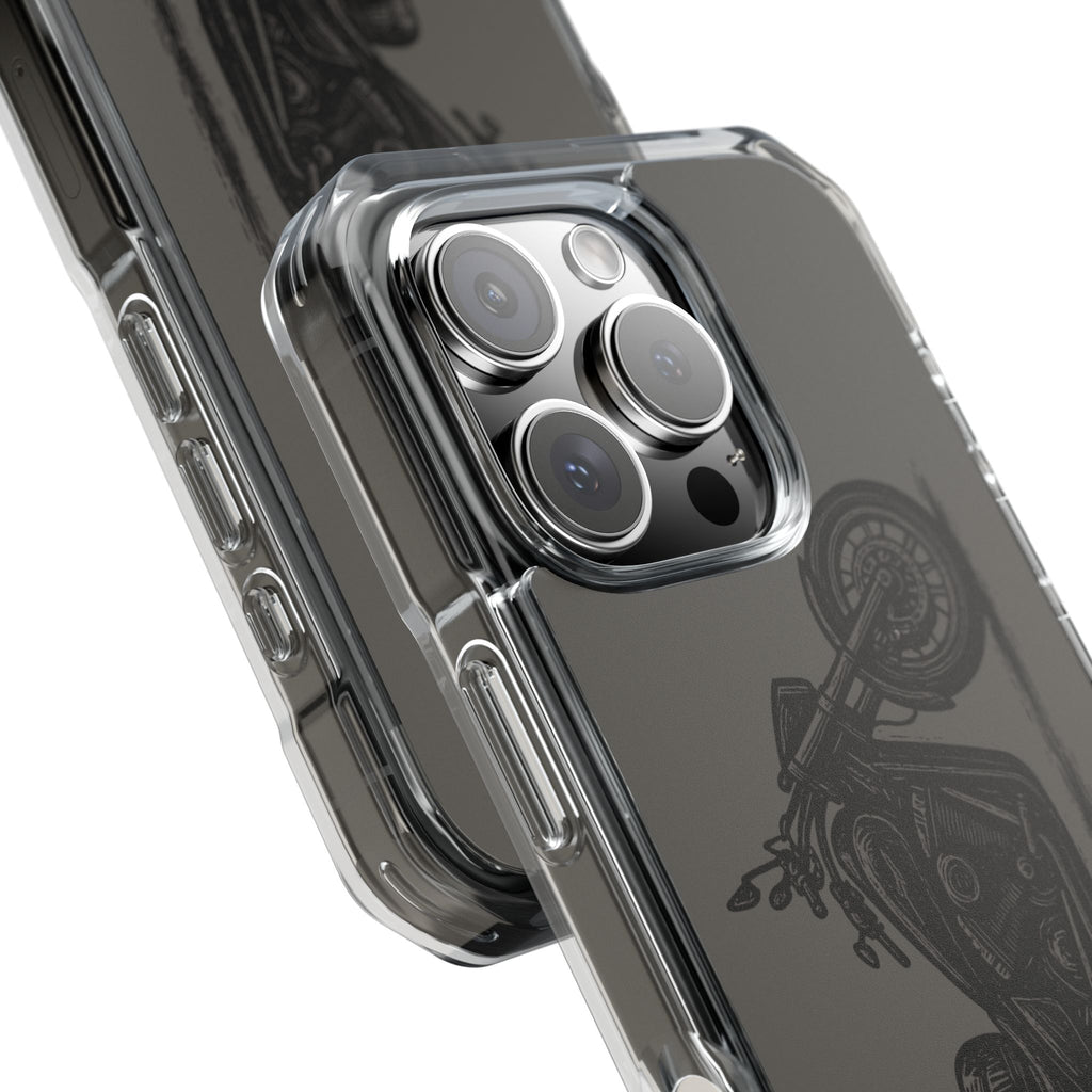 Harley Linocut Phone Case — Clear Magnetic Impact Case