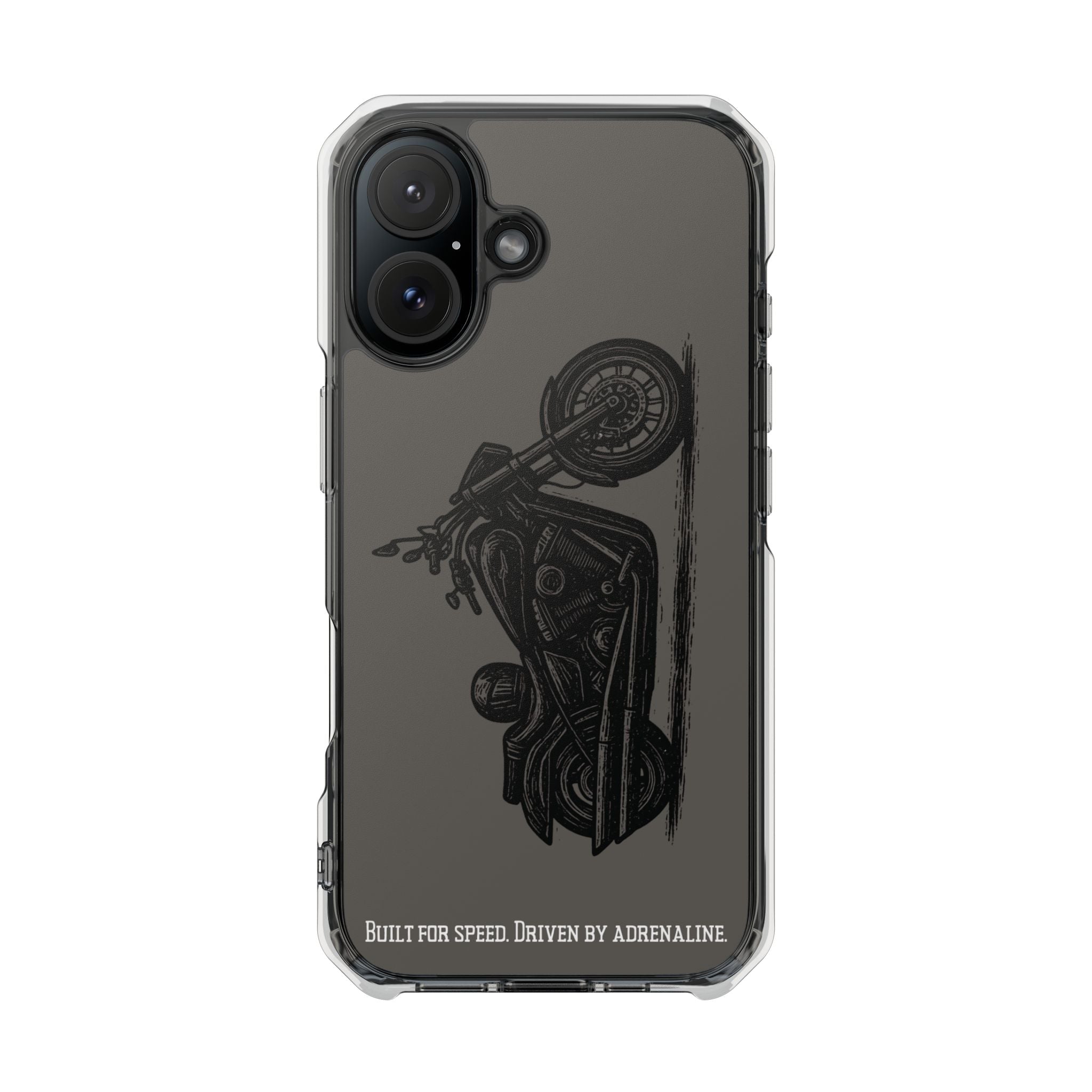Harley Linocut Phone Case — Clear Magnetic Impact Case