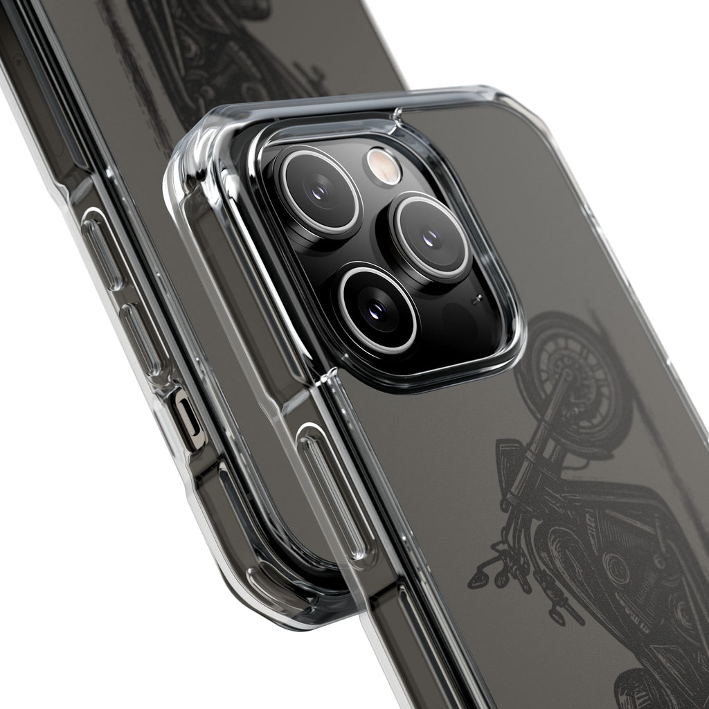 Harley Linocut Phone Case — Clear Magnetic Impact Case
