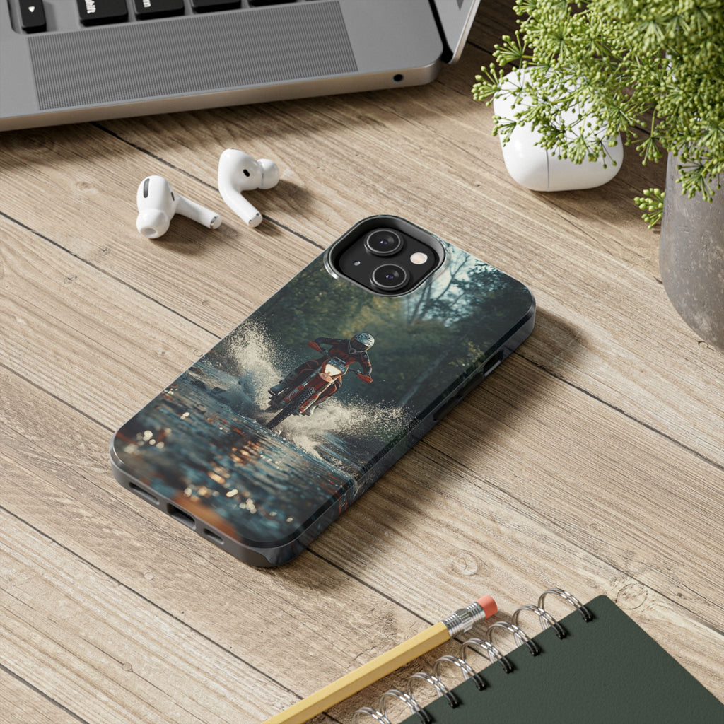 Motorcycle Adventure Tough Phone Case — Rider Splash Protection