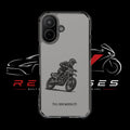 Dirt Bike Cornering Phone Case — Magnetic Clear Impact Case