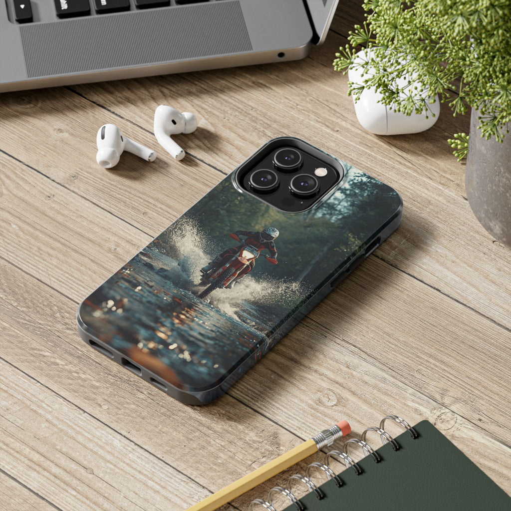 Motorcycle Adventure Tough Phone Case — Rider Splash Protection