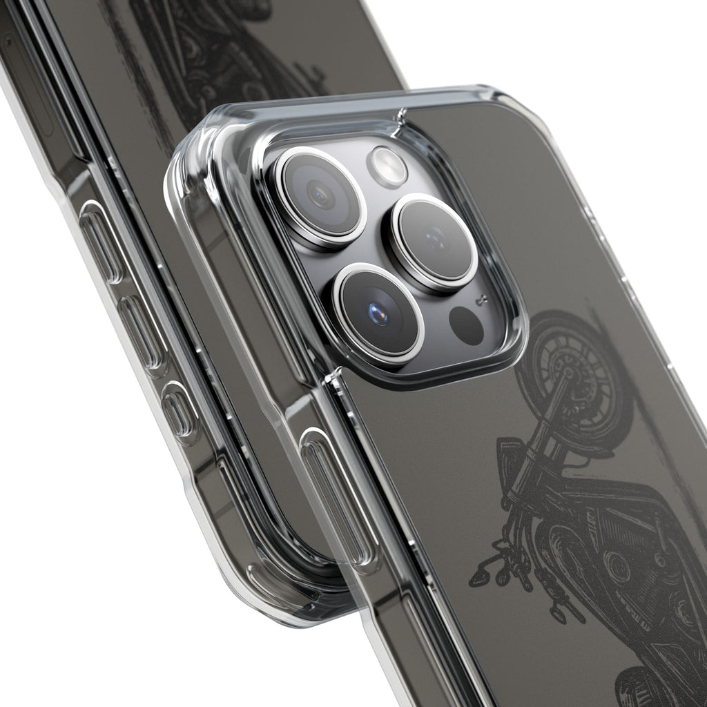 Harley Linocut Phone Case — Clear Magnetic Impact Case
