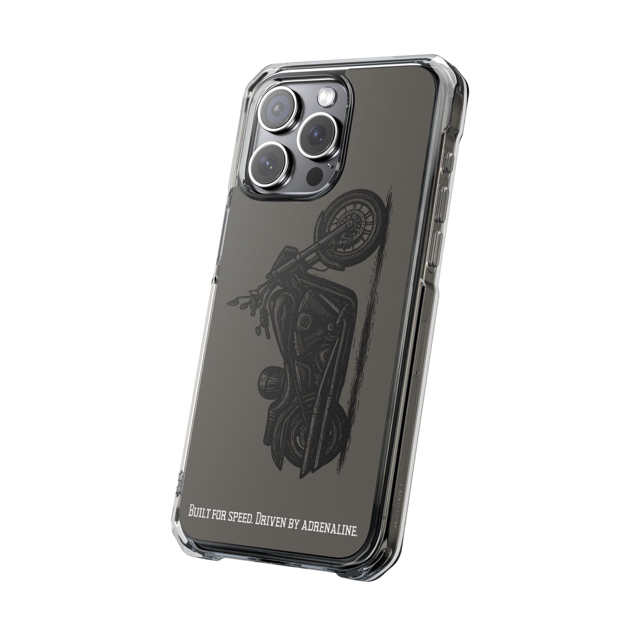 Harley Linocut Phone Case — Clear Magnetic Impact Case