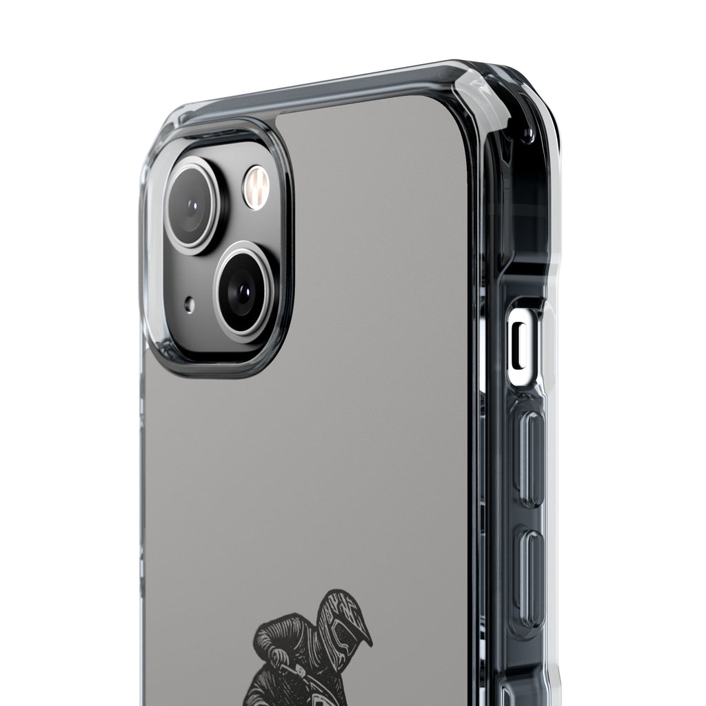 Dirt Bike Cornering Phone Case — Magnetic Clear Impact Case