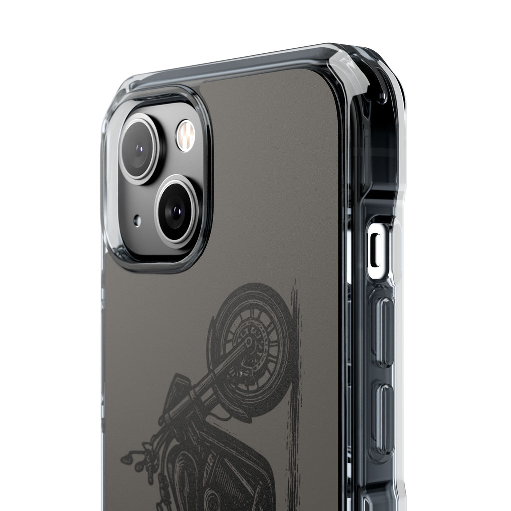 Harley Linocut Phone Case — Clear Magnetic Impact Case