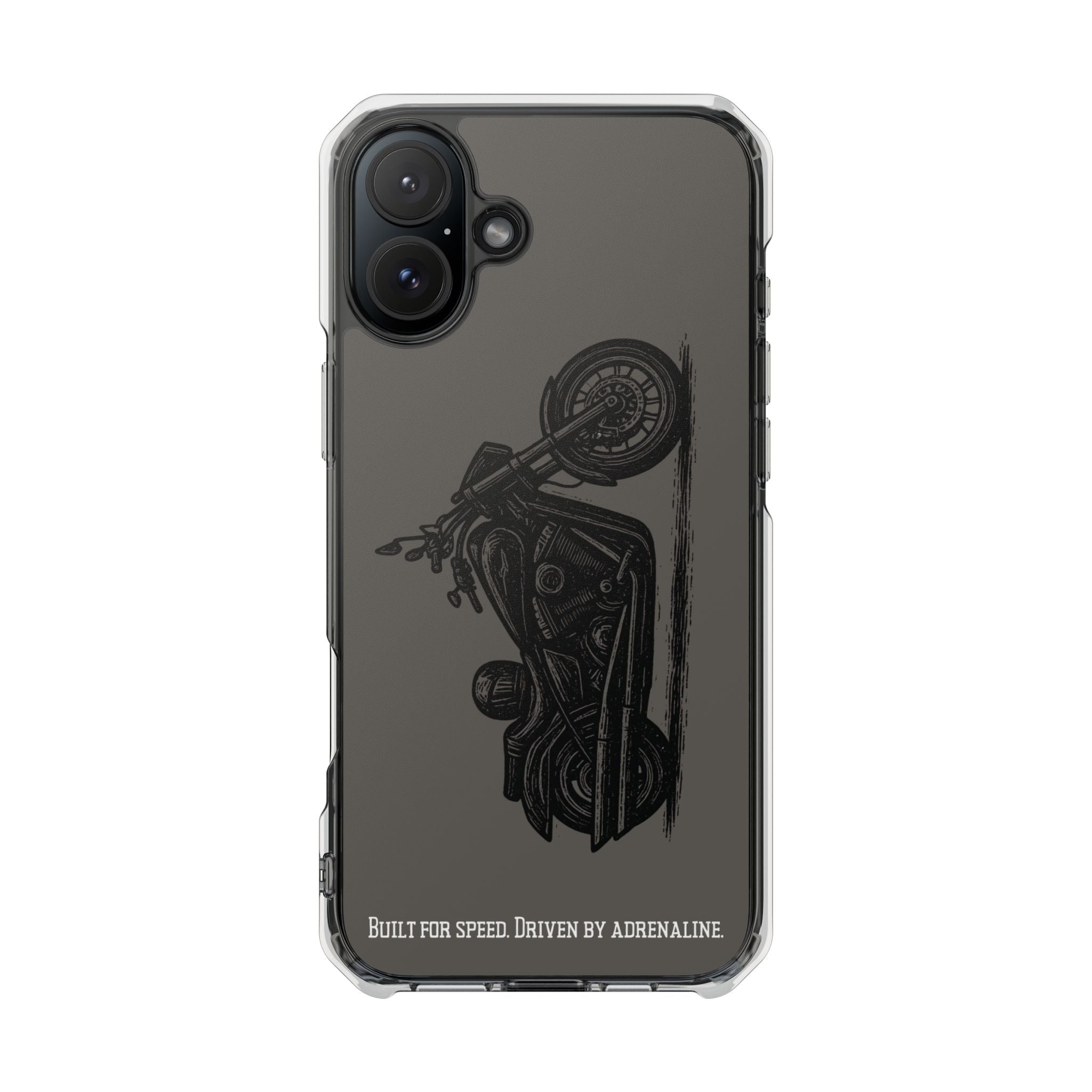 Harley Linocut Phone Case — Clear Magnetic Impact Case