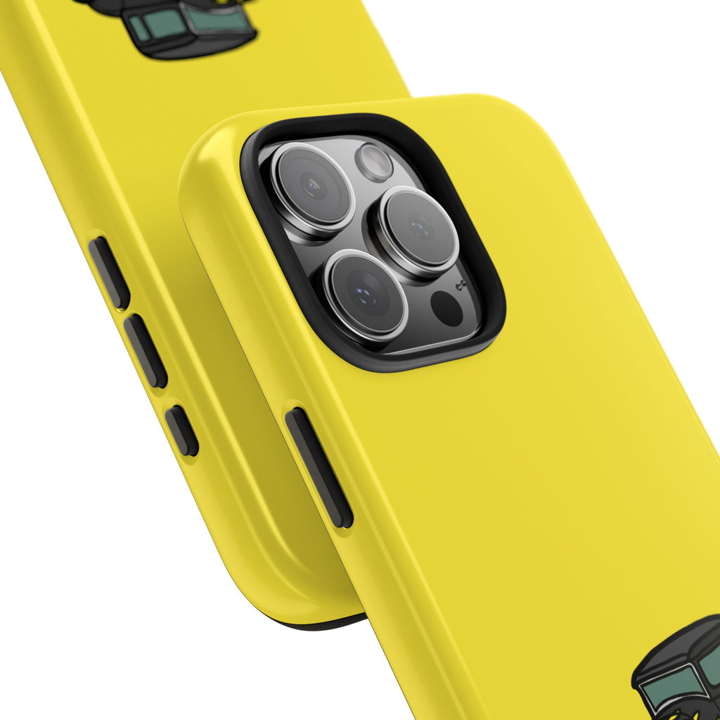 Yellow Classic Car Phone Case — Retro Vintage Auto Protective Cover