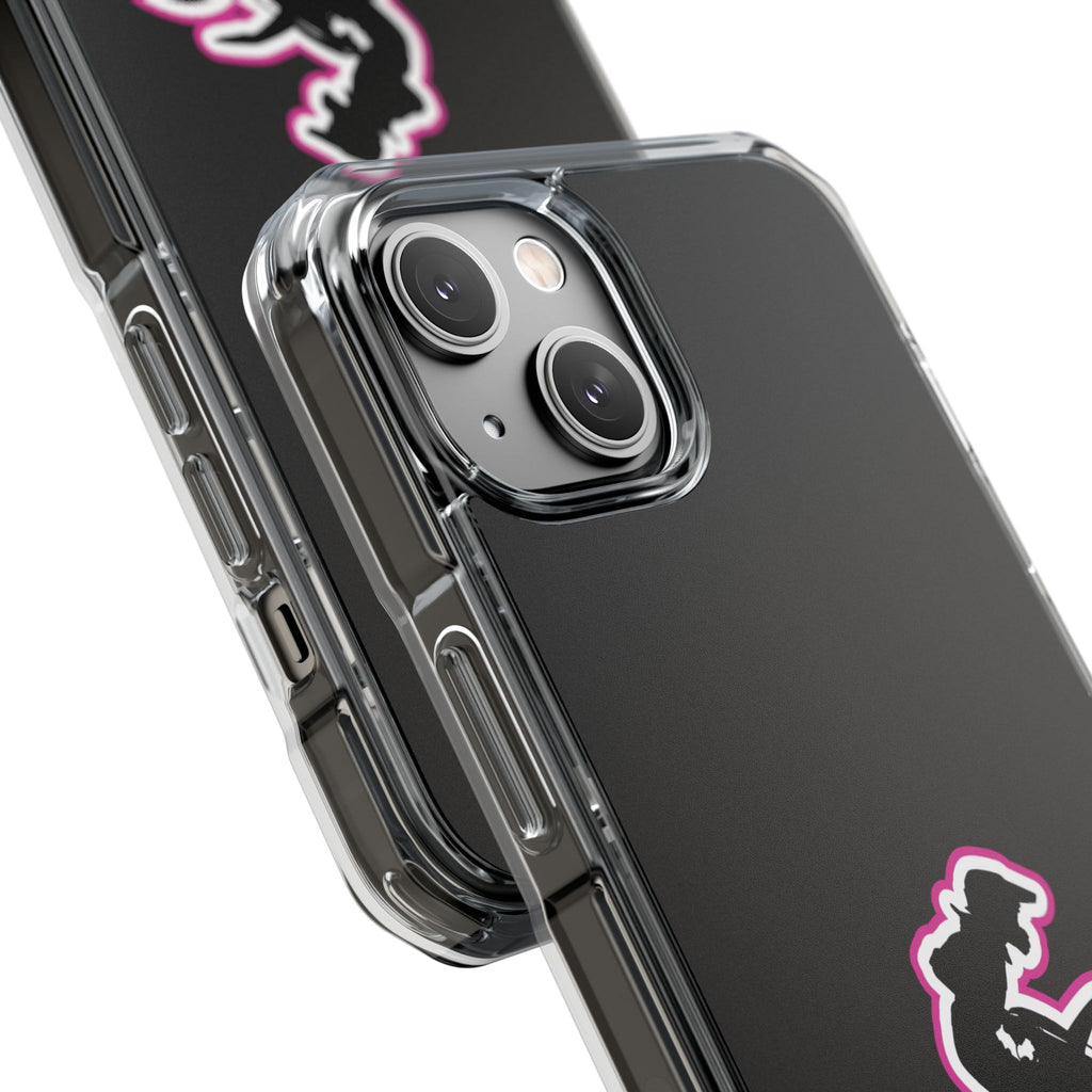 Pink Dirt Bike Magnetic Clear Impact Case
