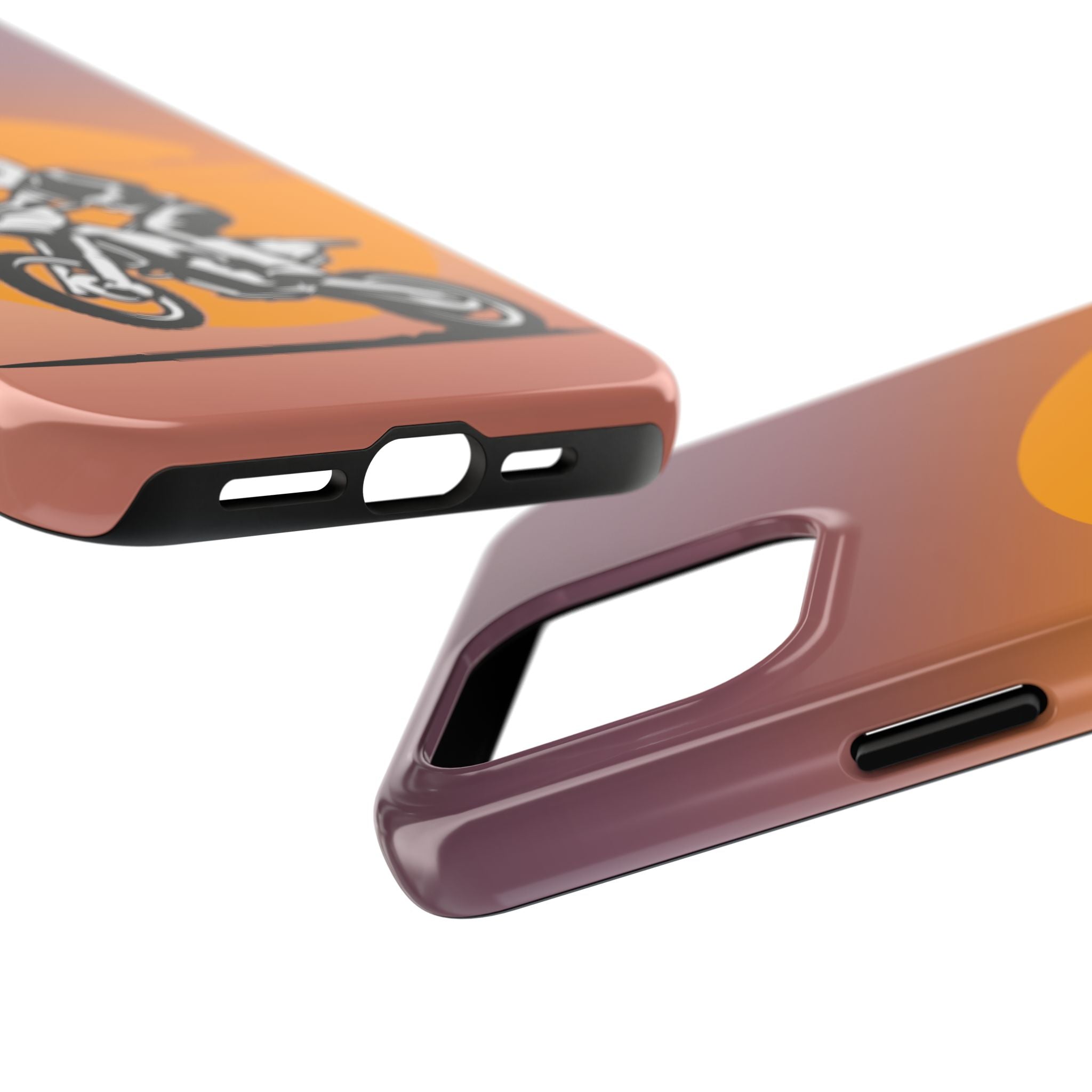 Sunset Moto Rider Tough Phone Case