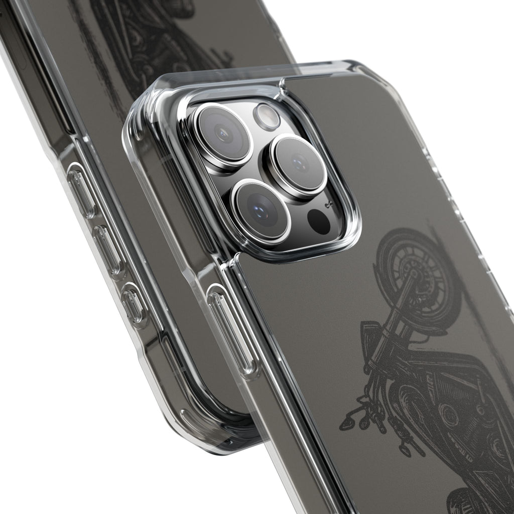 Harley Linocut Phone Case — Clear Magnetic Impact Case