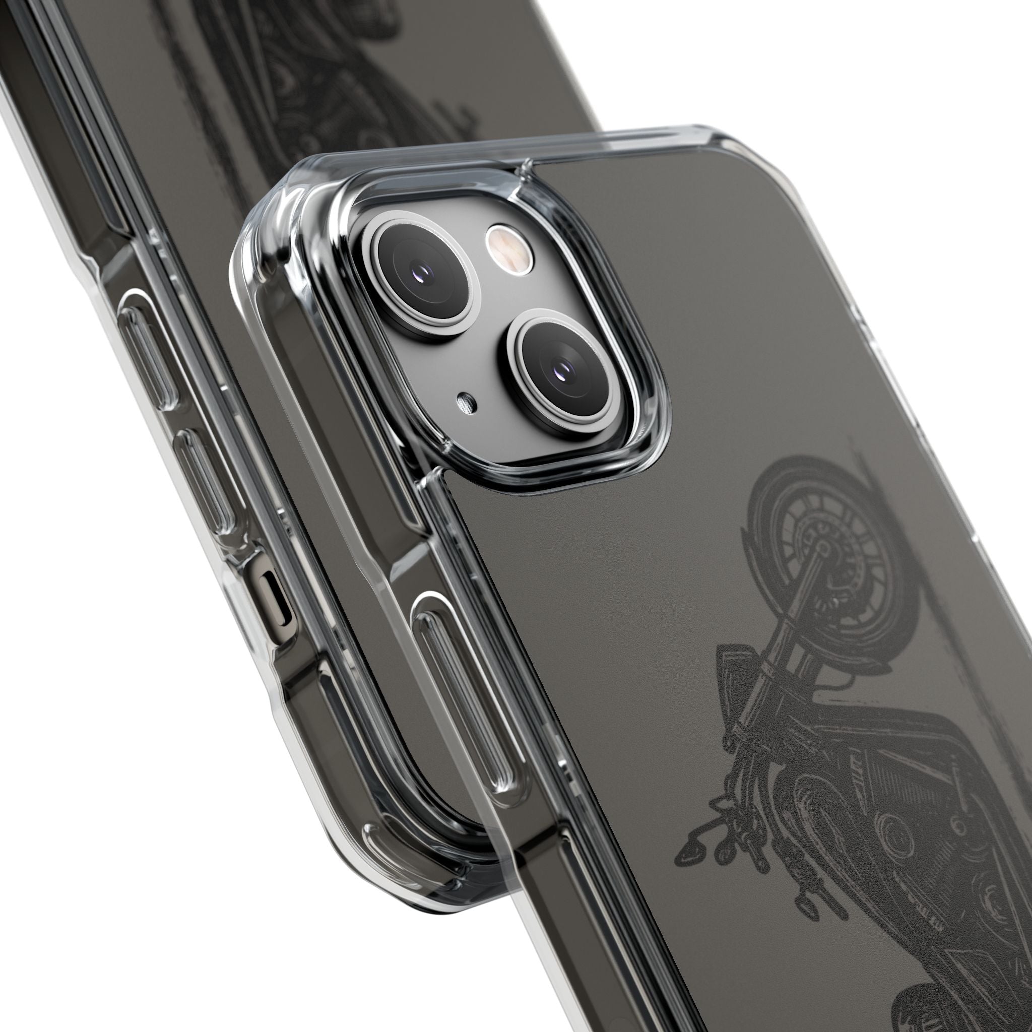 Harley Linocut Phone Case — Clear Magnetic Impact Case