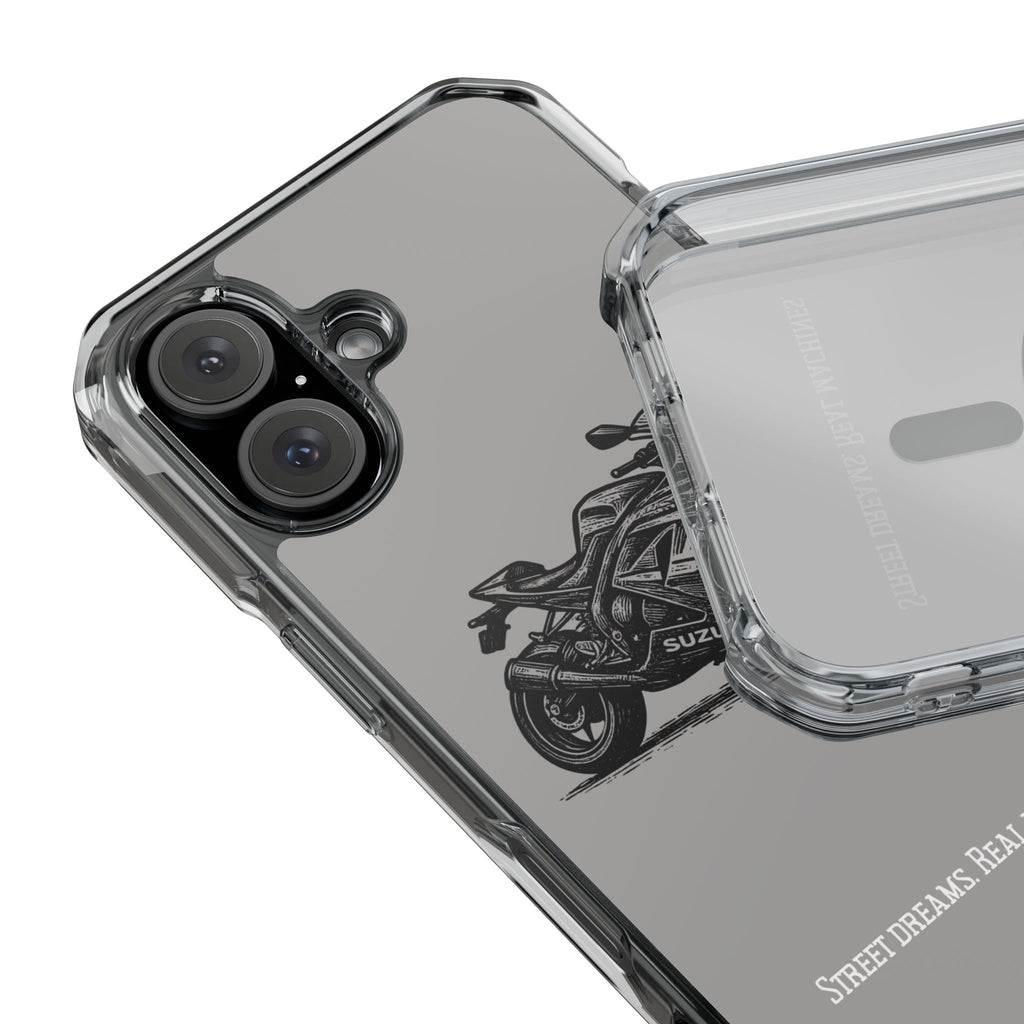 Suzuki Linocut Phone Case — Clear Magnetic Impact Case