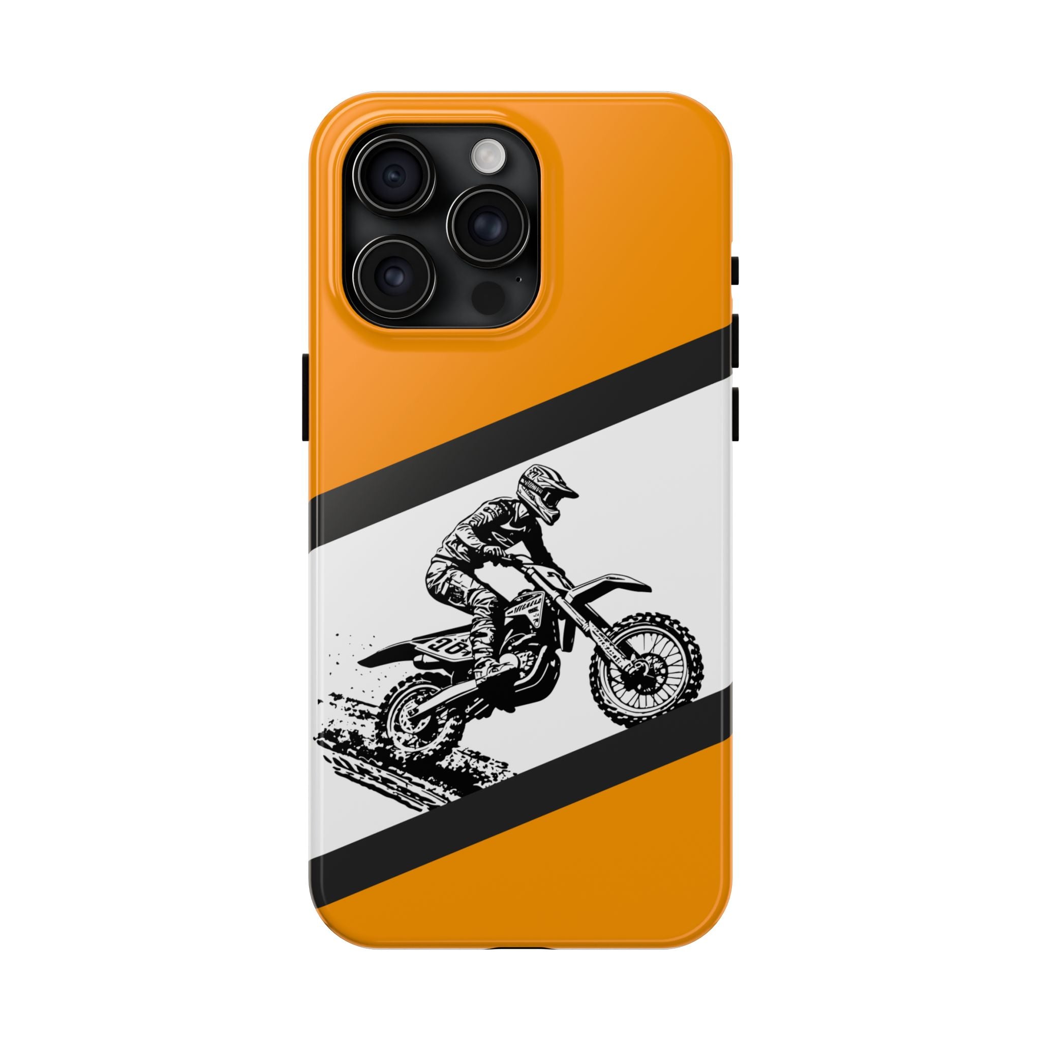 KTM Dirt Bike Tough Phone Case — Protective Motocross Rider Cover