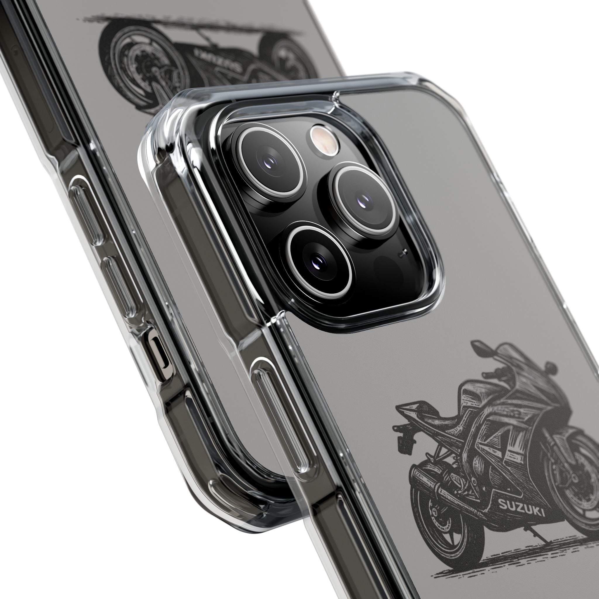 Suzuki Linocut Phone Case — Clear Magnetic Impact Case