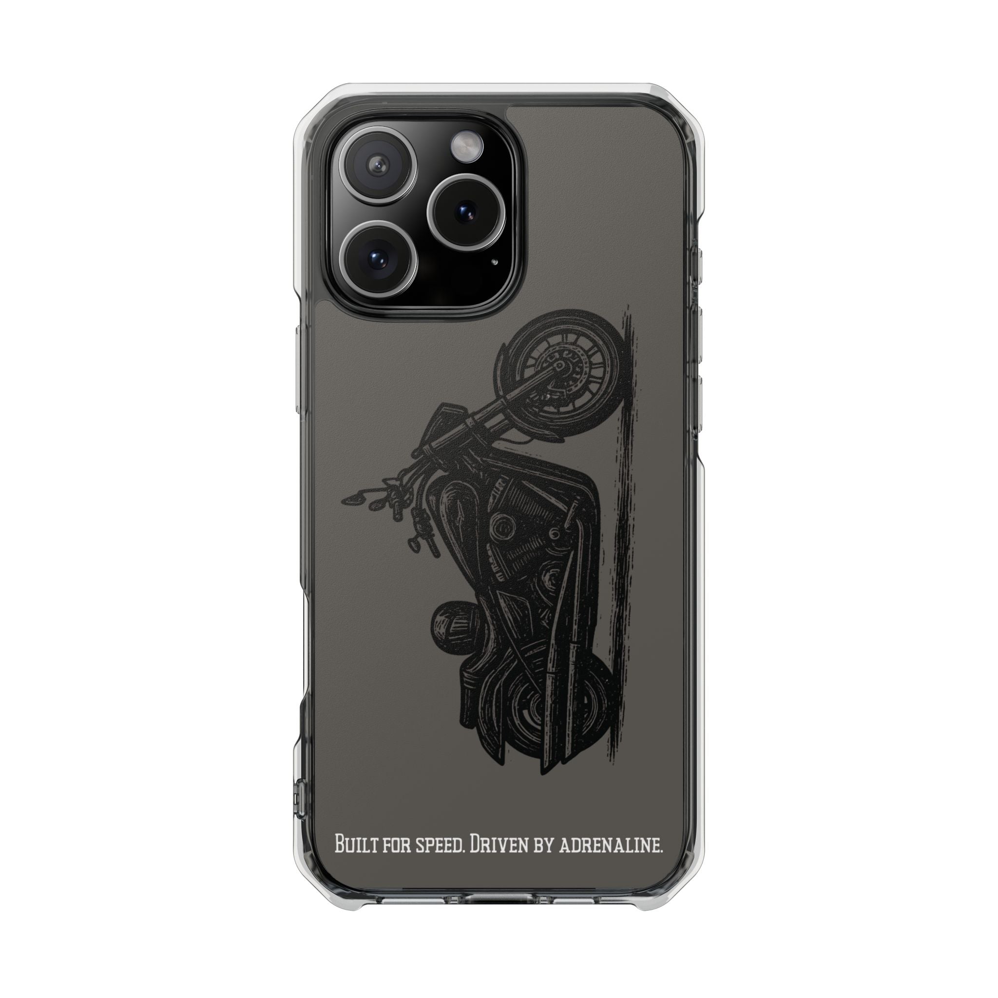 Harley Linocut Phone Case — Clear Magnetic Impact Case