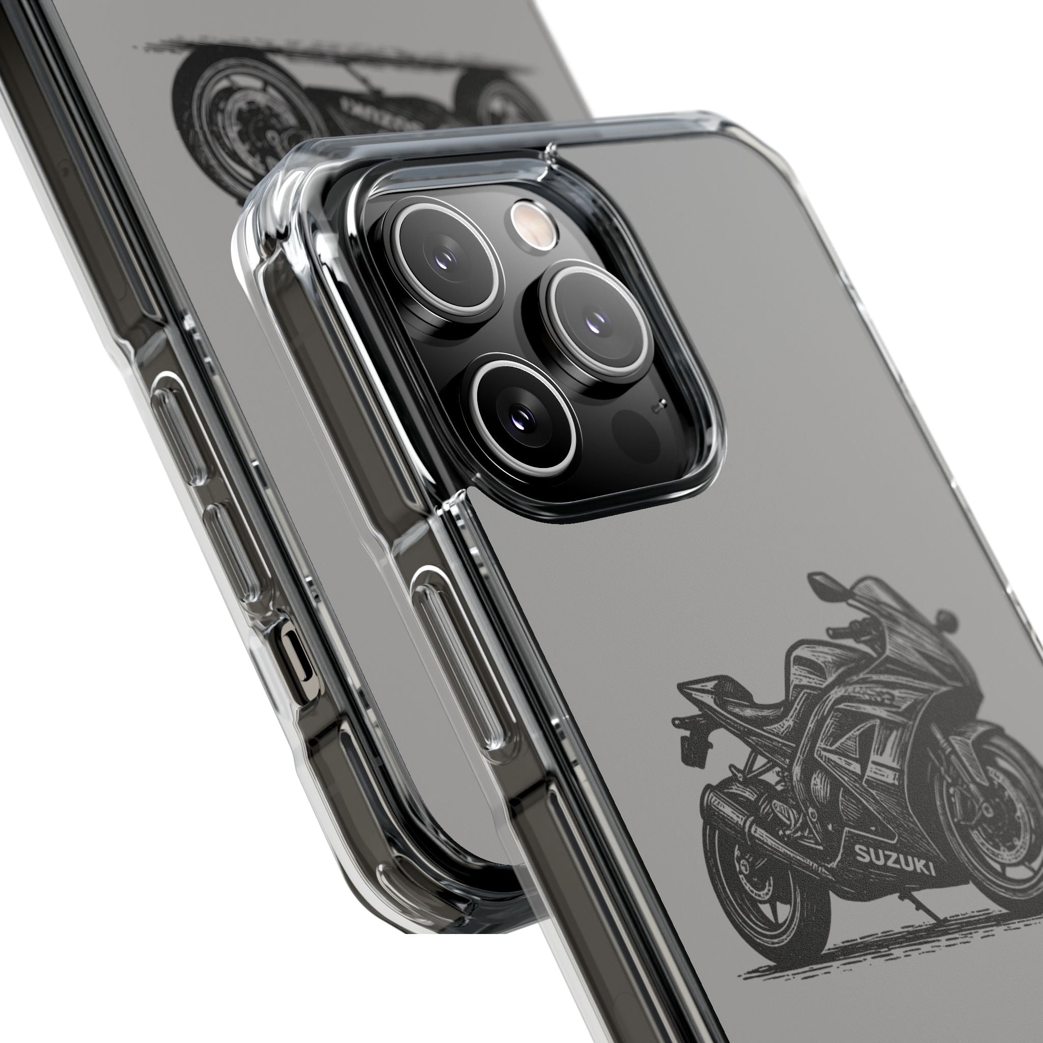 Suzuki Linocut Phone Case — Clear Magnetic Impact Case