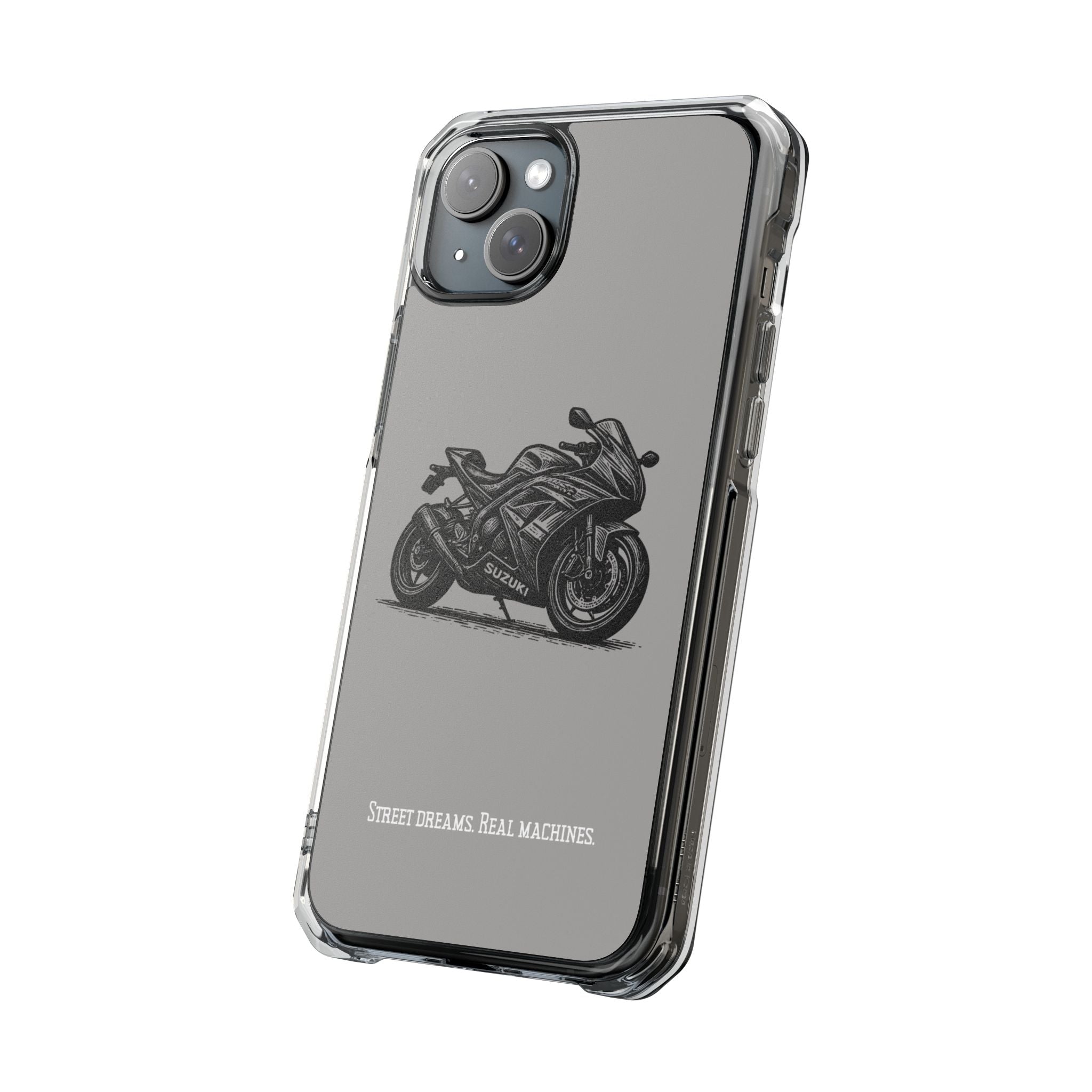 Suzuki Linocut Phone Case — Clear Magnetic Impact Case