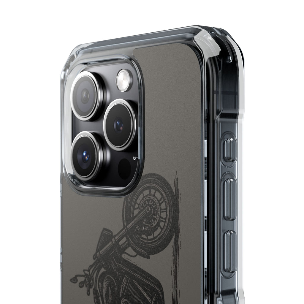 Harley Linocut Phone Case — Clear Magnetic Impact Case