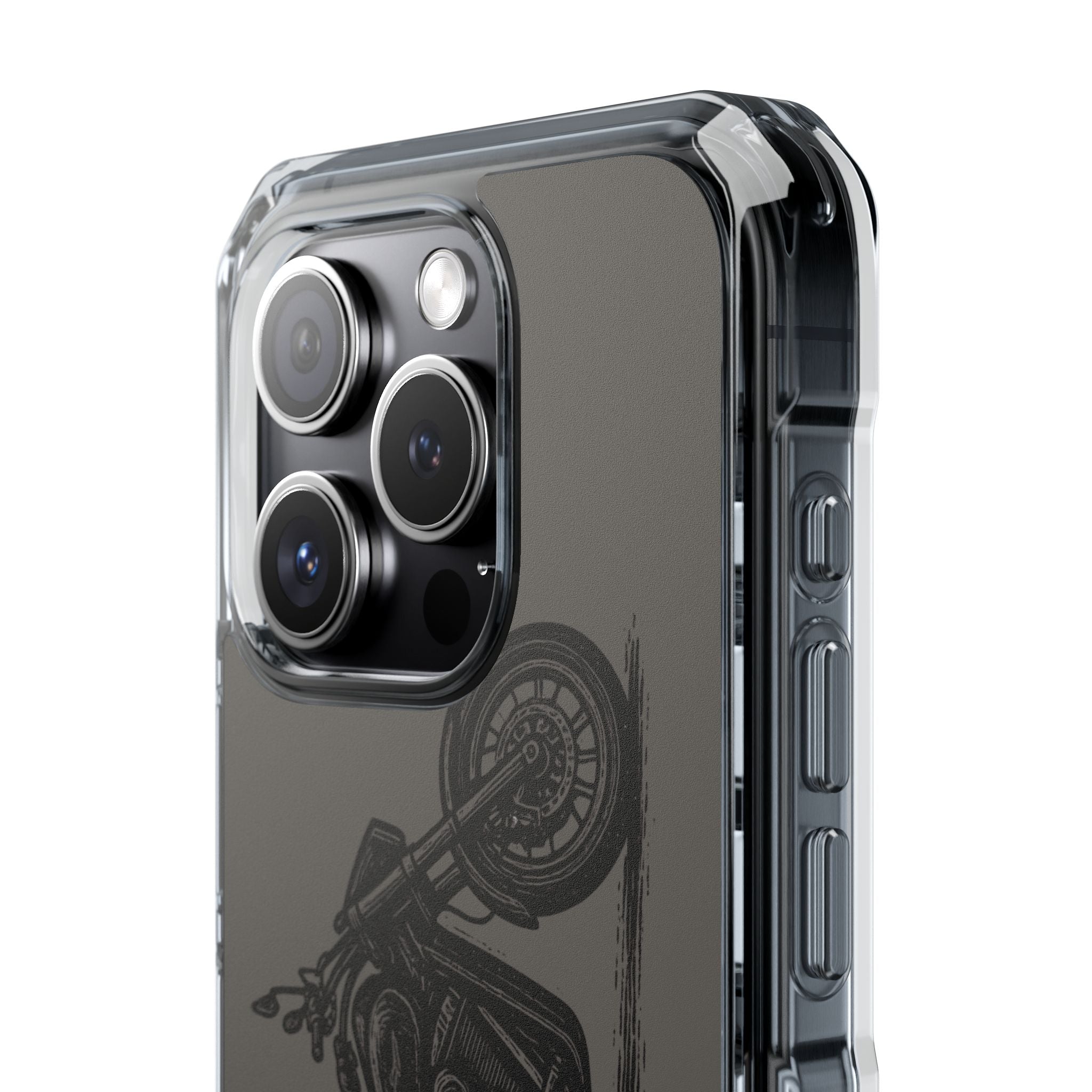 Harley Linocut Phone Case — Clear Magnetic Impact Case