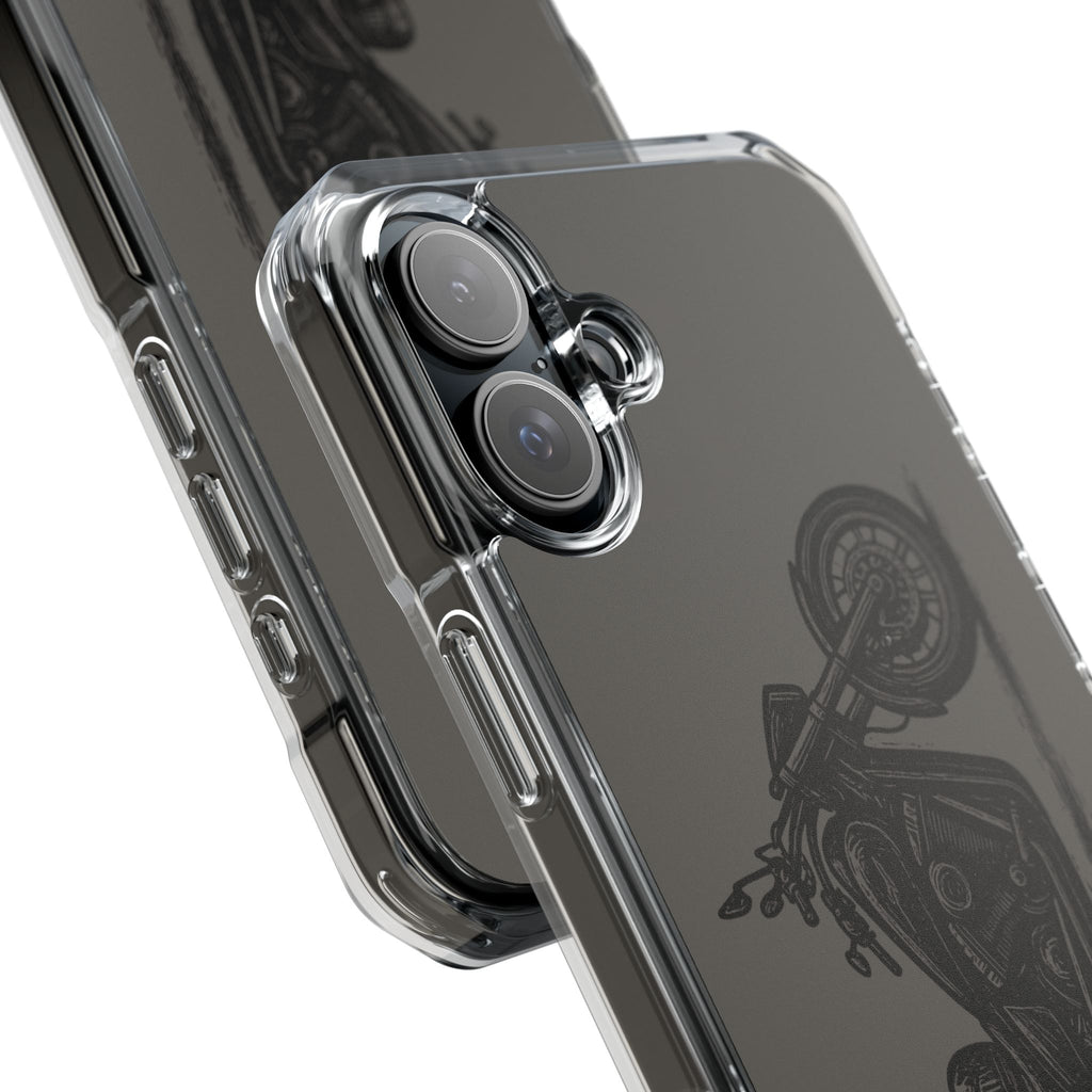 Harley Linocut Phone Case — Clear Magnetic Impact Case