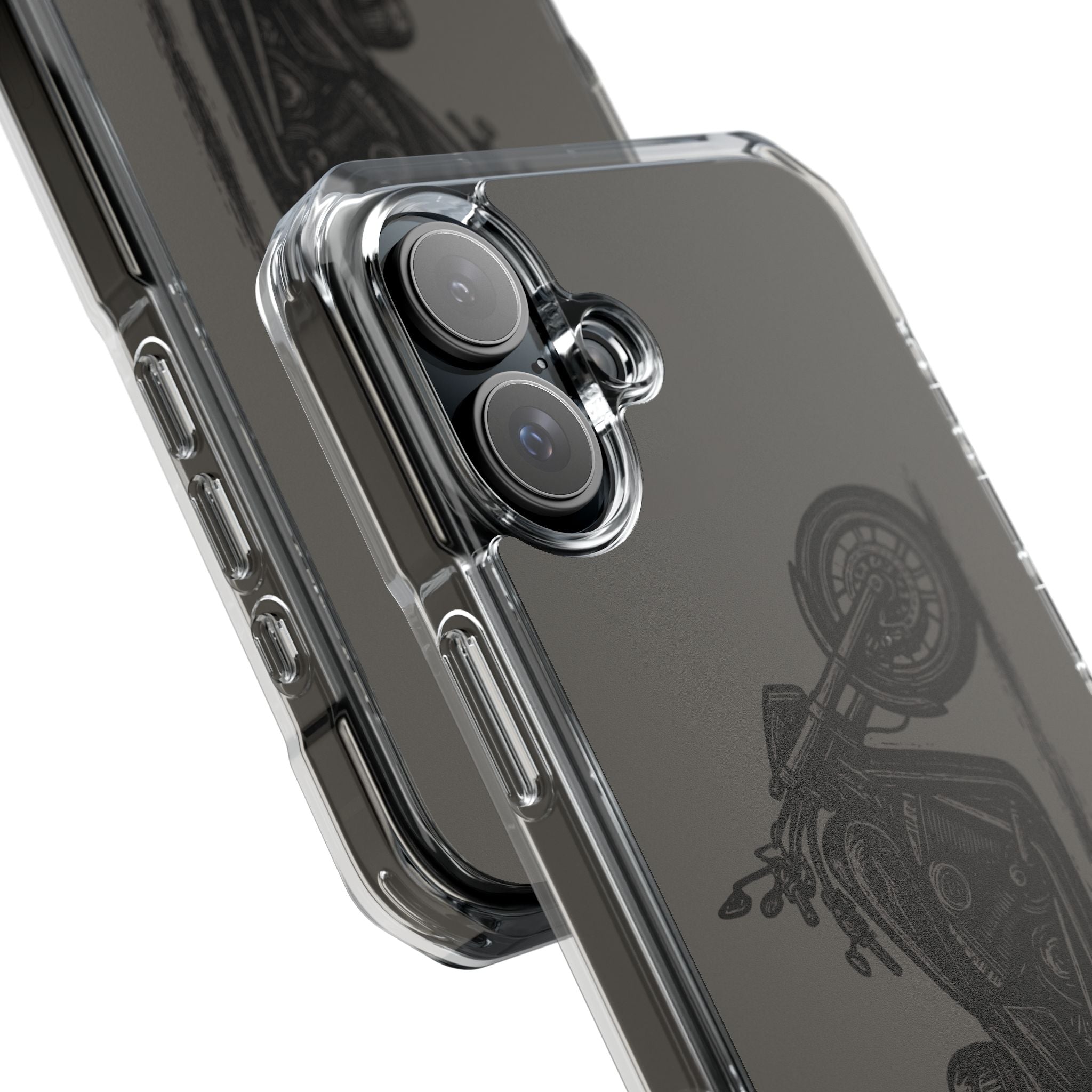 Harley Linocut Phone Case — Clear Magnetic Impact Case
