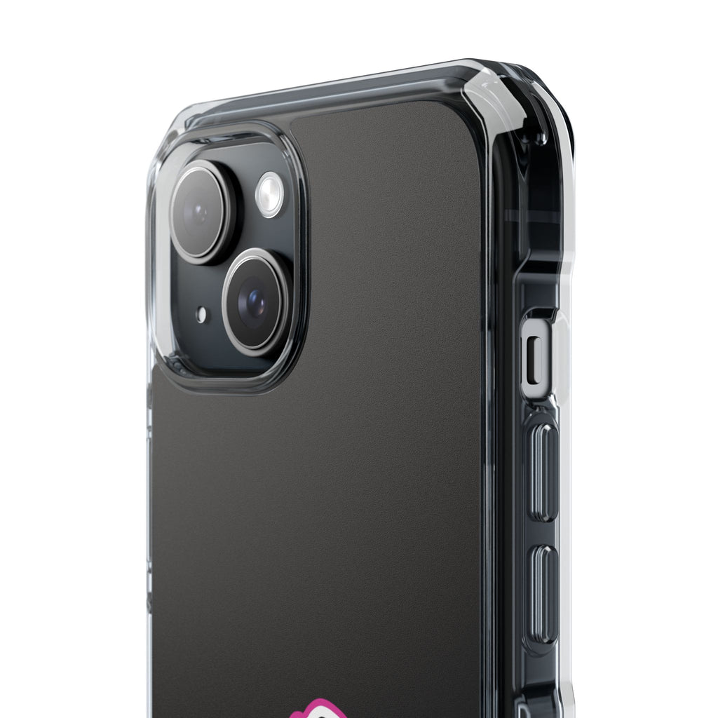 Pink Dirt Bike Magnetic Clear Impact Case