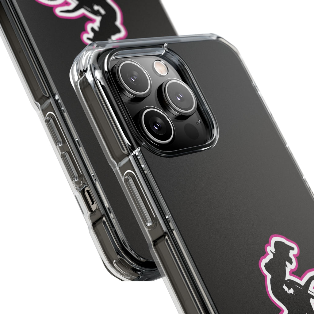 Pink Dirt Bike Magnetic Clear Impact Case
