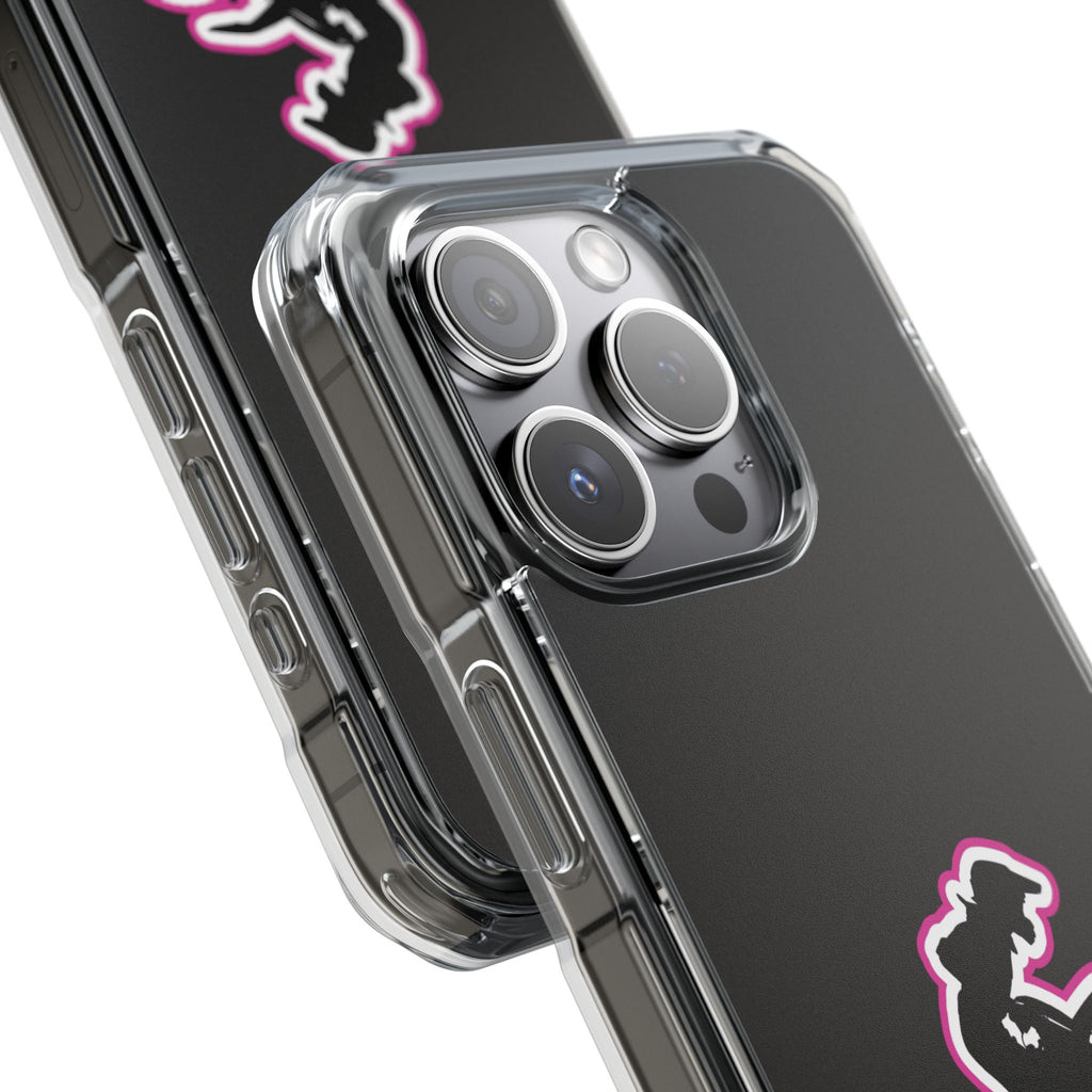 Pink Dirt Bike Magnetic Clear Impact Case