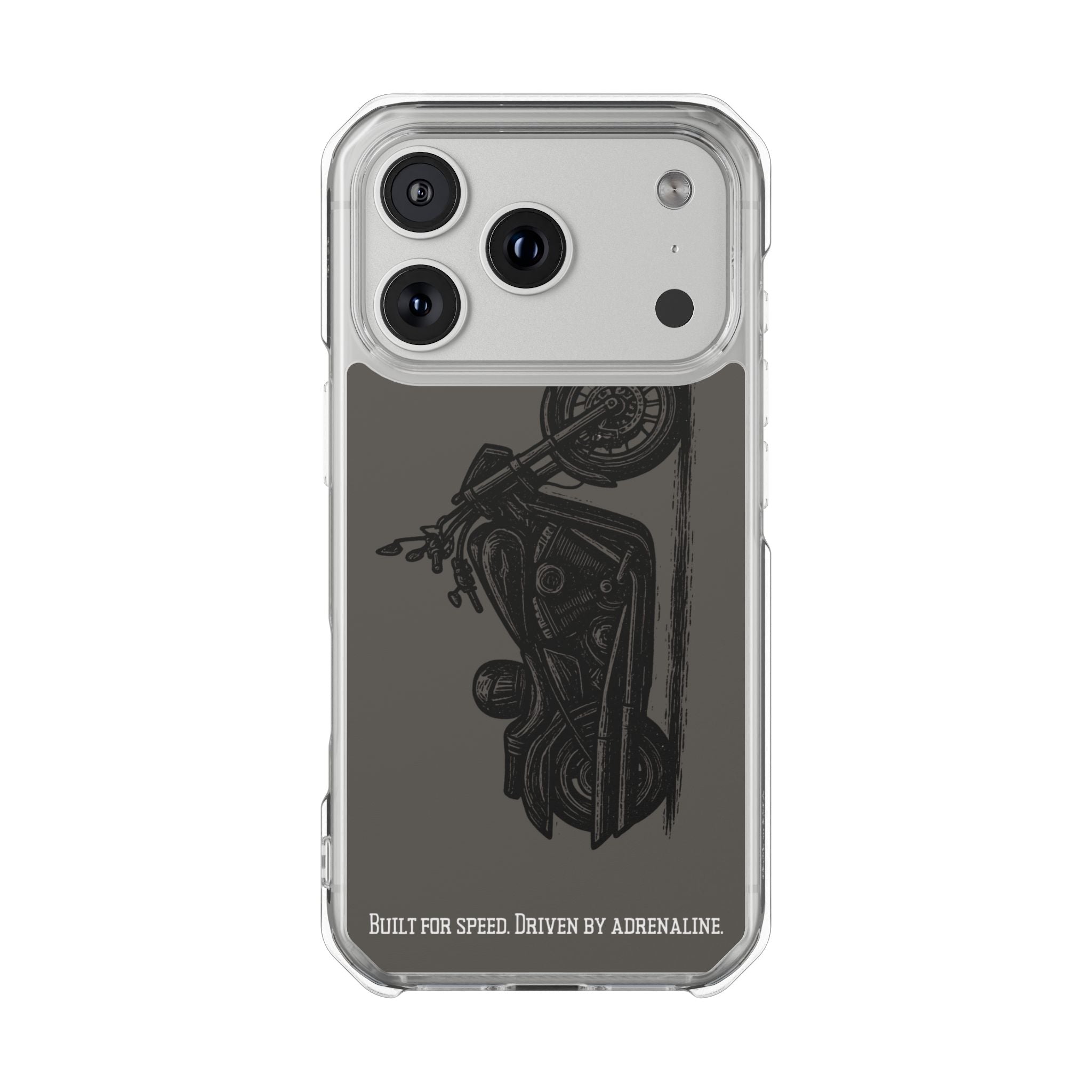 Harley Linocut Phone Case — Clear Magnetic Impact Case