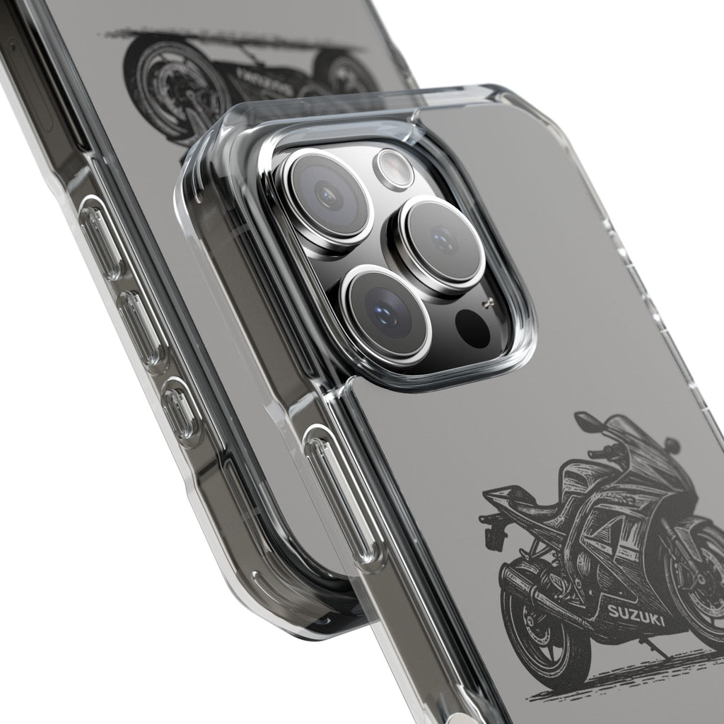 Suzuki Linocut Phone Case — Clear Magnetic Impact Case