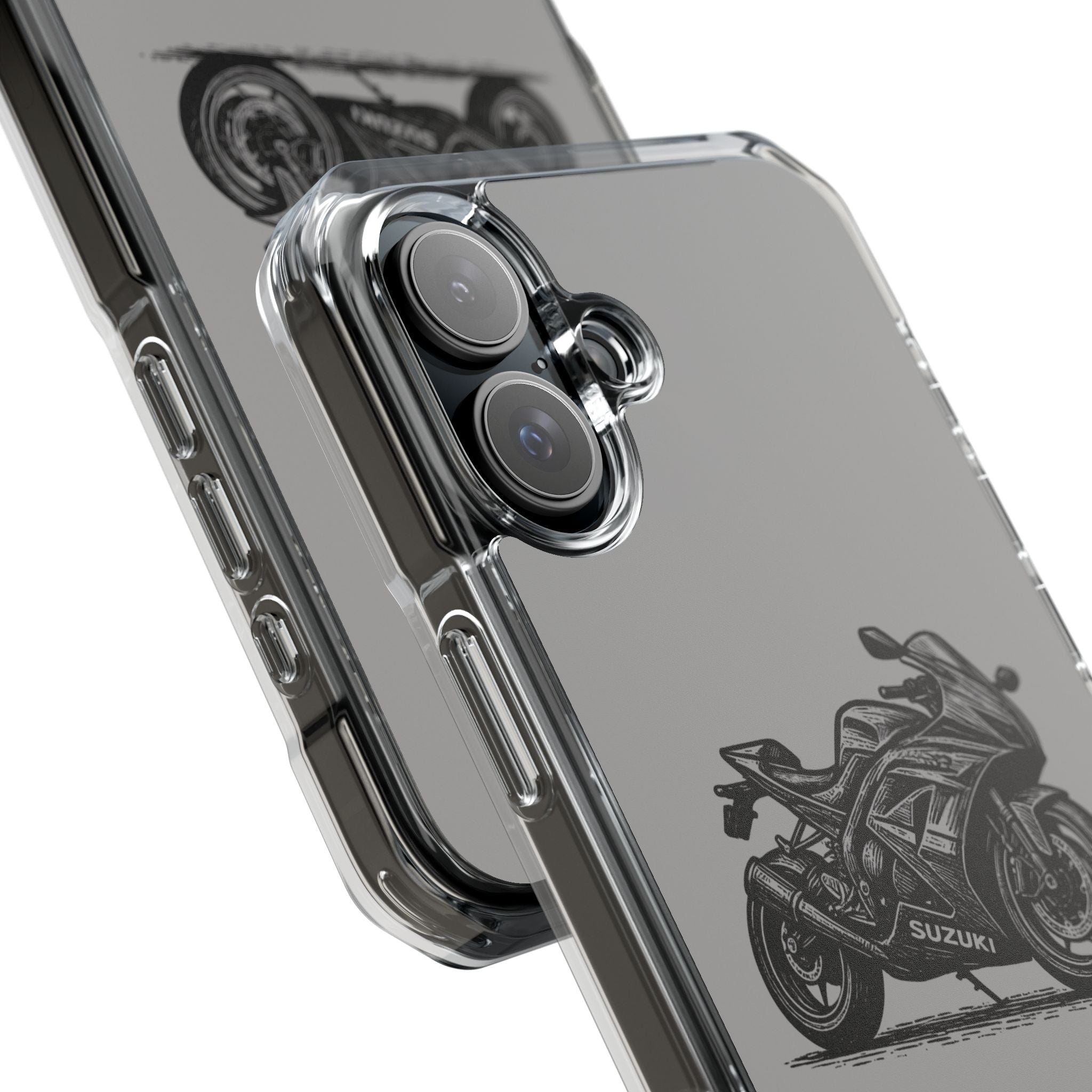 Suzuki Linocut Phone Case — Clear Magnetic Impact Case