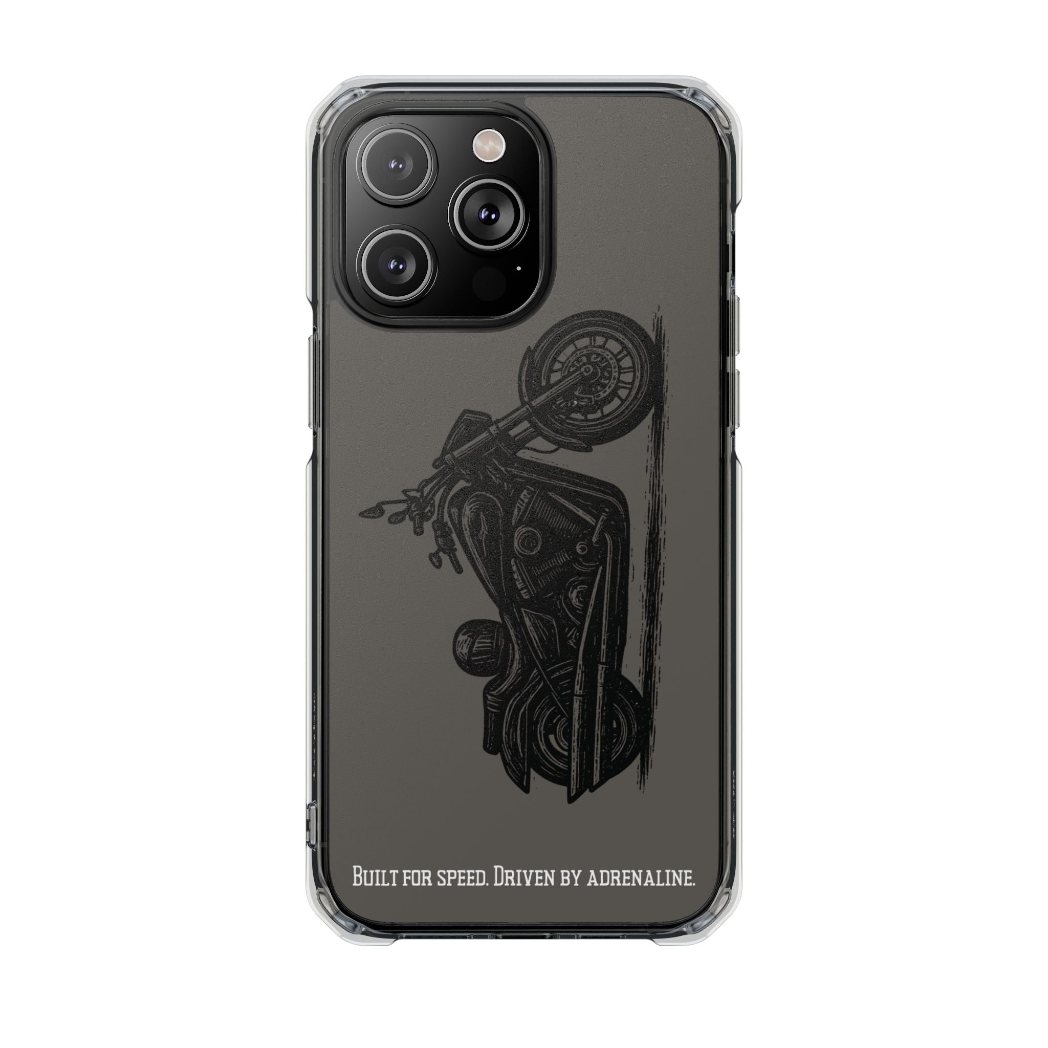 Harley Linocut Phone Case — Clear Magnetic Impact Case